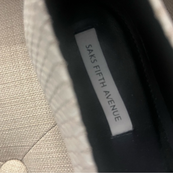 Saks Fifth Ave snake embossed ballet flat NWT 8.5 - Picture 5 of 7